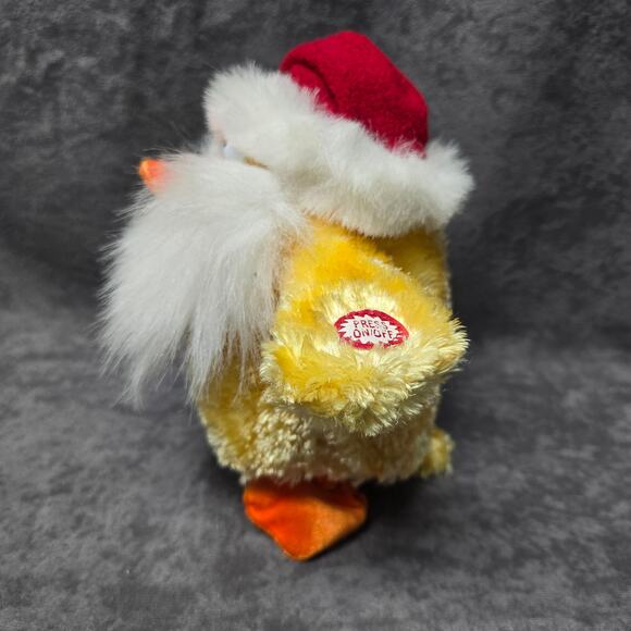 Vintage Dan Dee Chicken Santa Hat Animated Musical Chicken Dance Dancing Plush - Picture 2 of 11